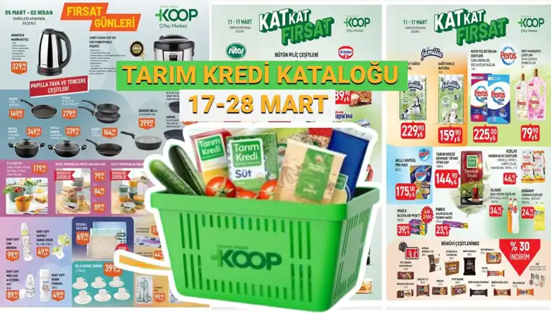 20-27 Mart'ta Tarım Kredi Kooperatif Marketleri'nde Olağanüstü İndirimler Sizi Bekliyor!